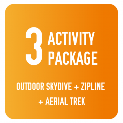 3 - Skywire, Aerial Trek & Outdoor Skydive Voucher